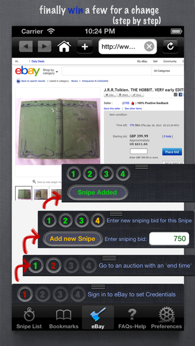 How to cancel & delete Auction Sniper for eBay from iphone & ipad 1