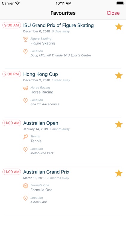 Sports Calendar screenshot-3