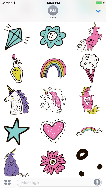 Believe in Unicorn Sticker Set