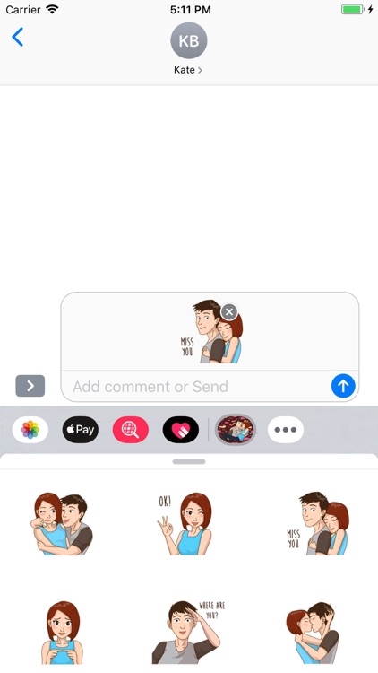 Romantic Couple Love Stickers screenshot-6