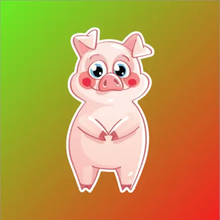 Cute Pig Pink Sticker Читы