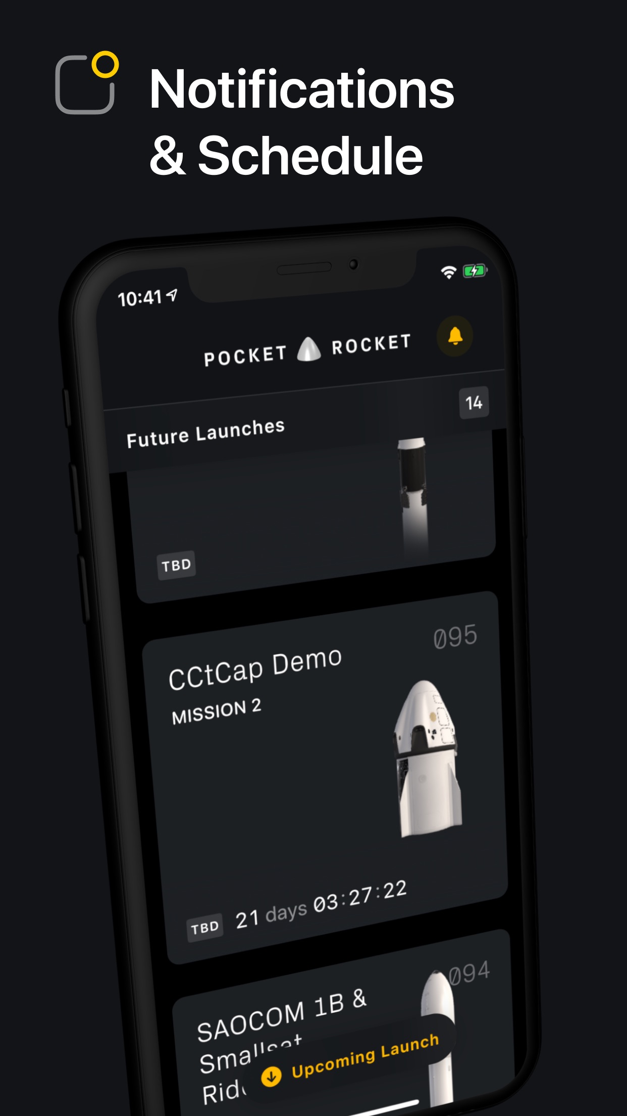 Screenshot do app Pocket Rocket