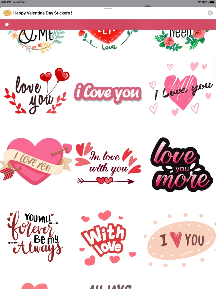 Happy Valentine Day Stickers