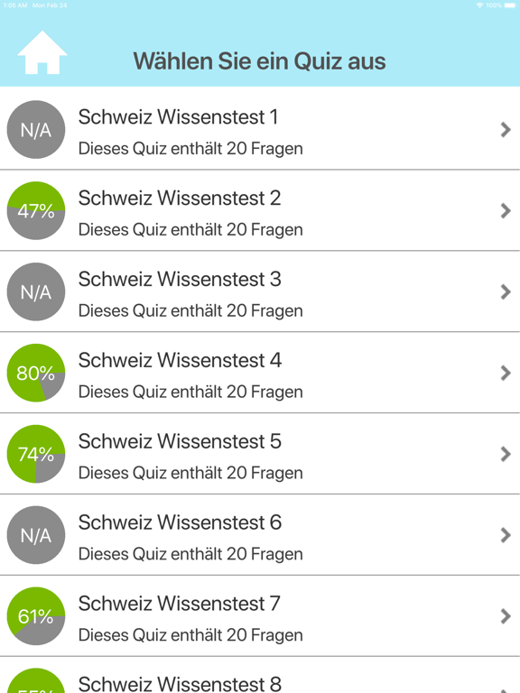 Die Schweiz Testfragen screenshot 2