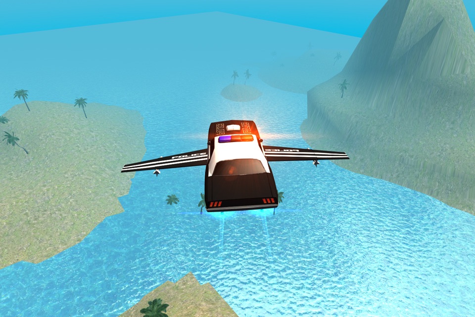 Flying Police Car Driving Sim screenshot 2