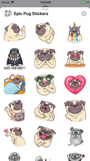 Epic Pug Emojis(圖3)-速報App