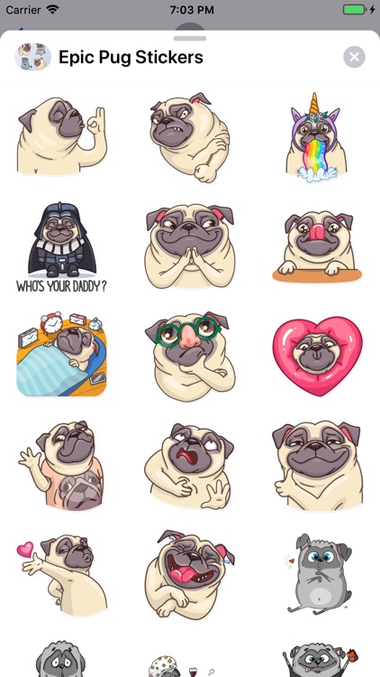 Epic Pug Emojis