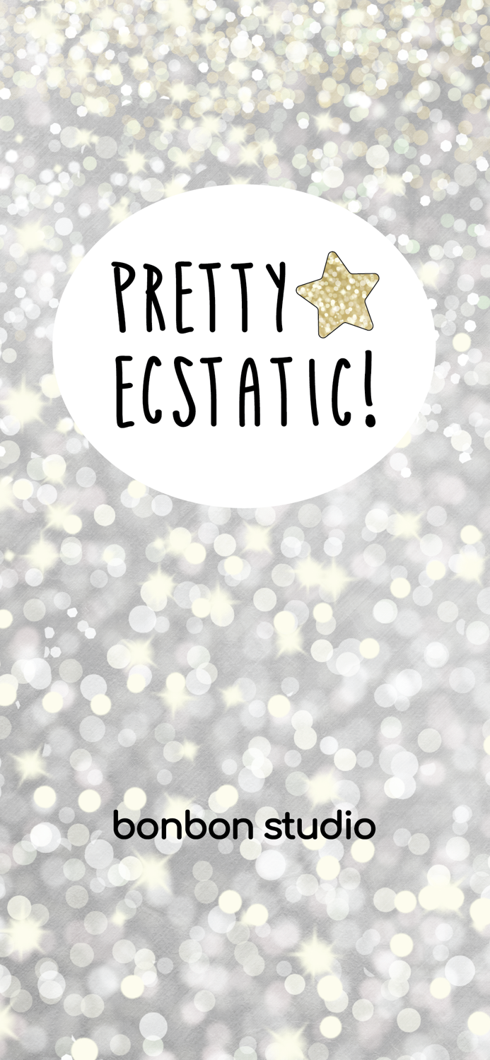 Pretty Ecstatic Text Stickers