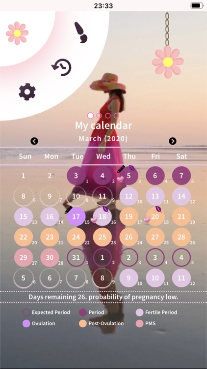 Calendário Menstrual, Software