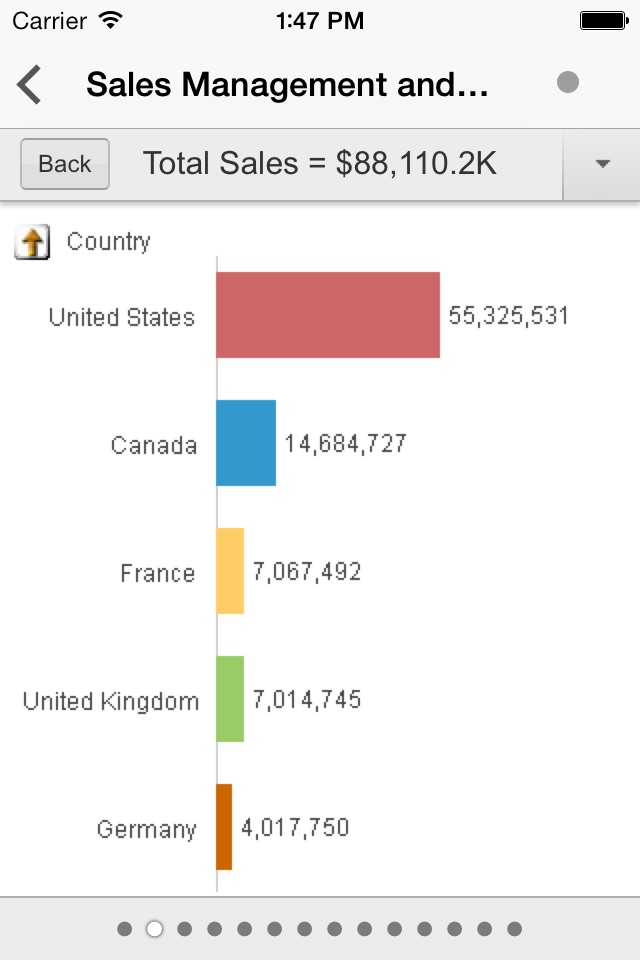 QlikView mobile screenshot 3