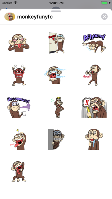 Monkey Funy Sticker screenshot 3