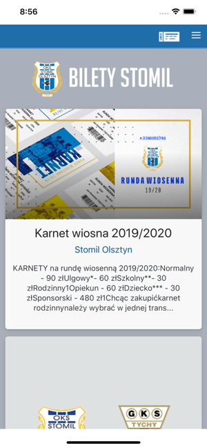 Stomil Olsztyn Bilety
