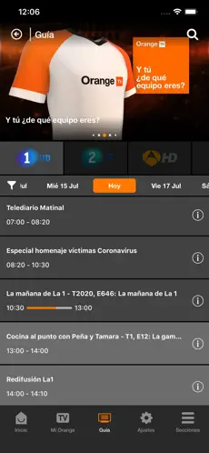 Snímek obrazovky 5 Orange TV iphone
