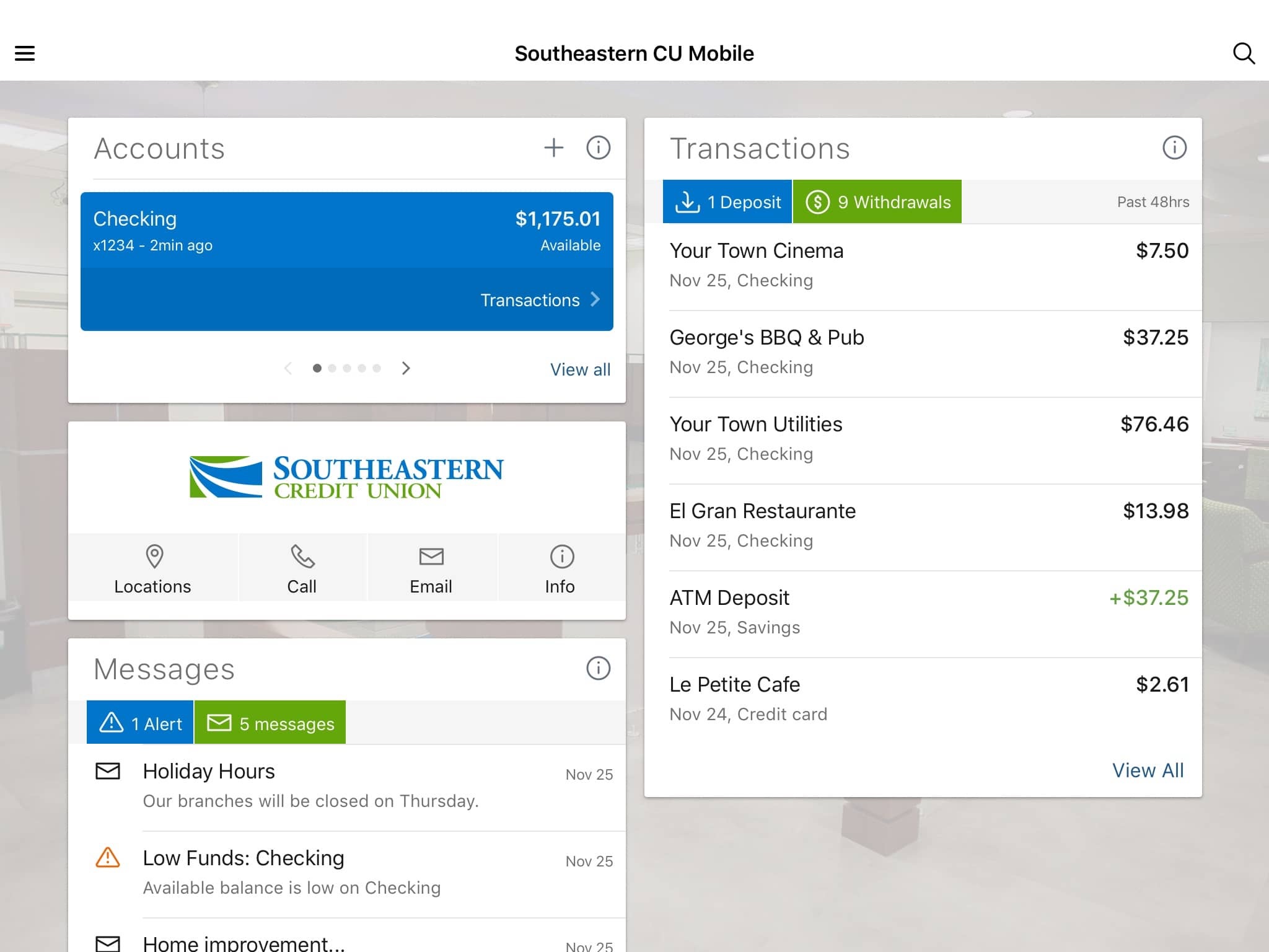 Southeastern CU Mobile screenshot 3