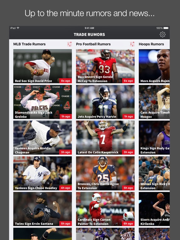 Trade Rumors - Baseball, Football, Basketball, Hockey News screenshot