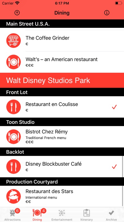 Theme Park Checklist: Paris