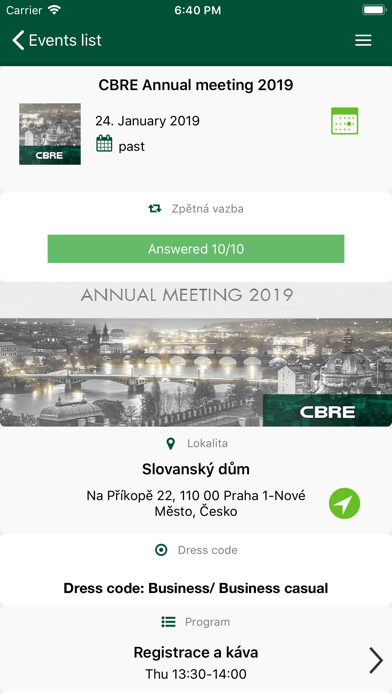 How to cancel & delete CBRE Events from iphone & ipad 1