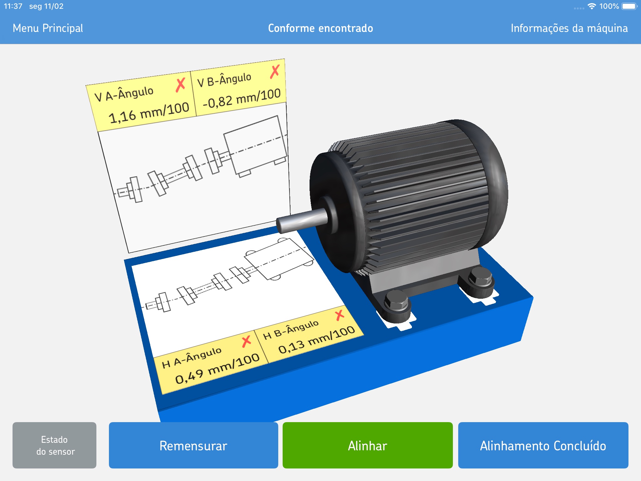 SKF Spacer shaft alignment screenshot 2