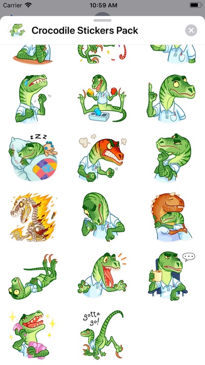 Crocodile Stickers Pack