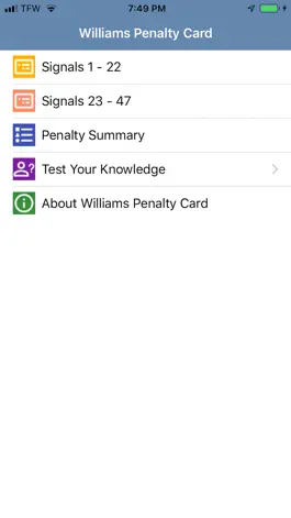 Game screenshot Williams Penalty Card apk