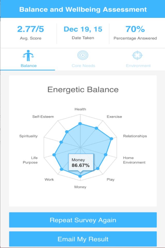 Balance and Wellbeing screenshot 2