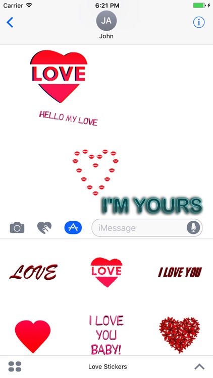 Love Stickers for Messages