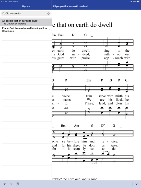 Classic Hymnal screenshot 3