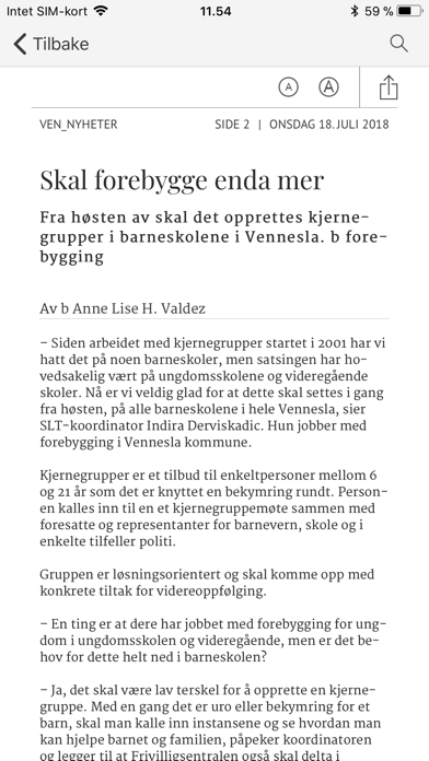 Vennesla Tidende eAvis screenshot 3