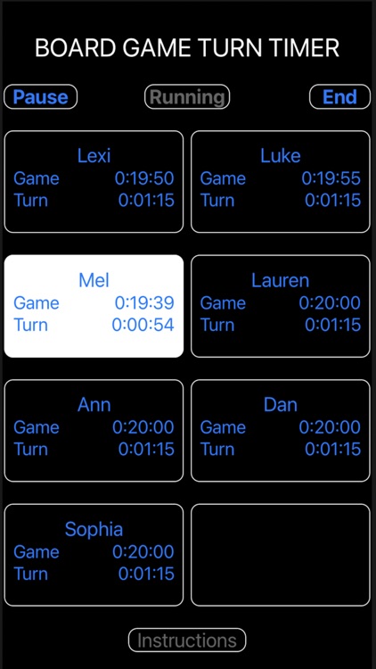 Board Game Turn Timer