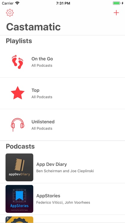 Castamatic - podcast player