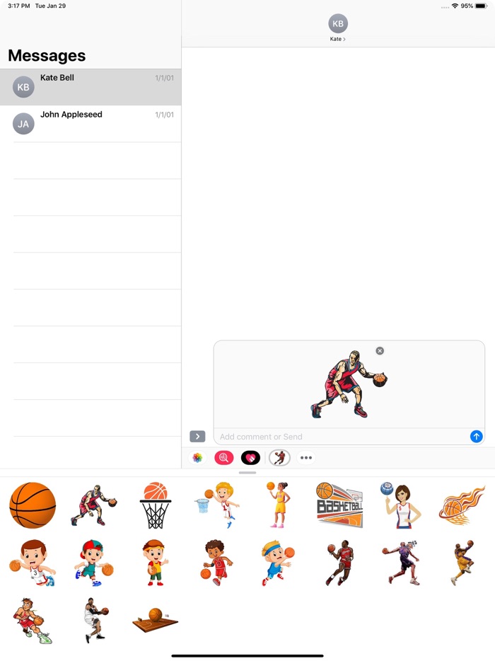 Basketball Stickers Pack