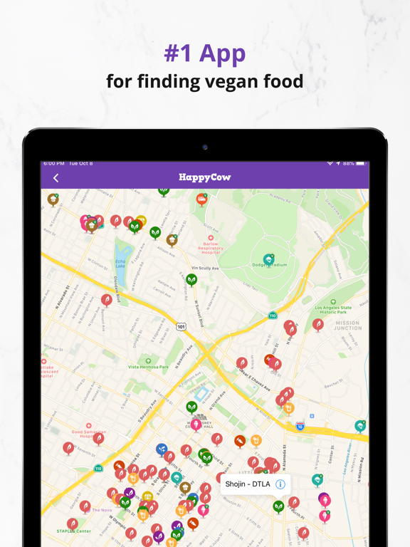 Veg Travel Guide for Vegan & Vegetarians by HappyCow screenshot