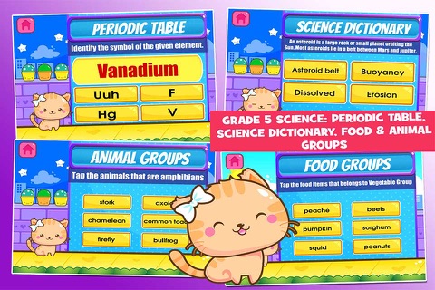 Fifth Grade School Games: Cats screenshot 2