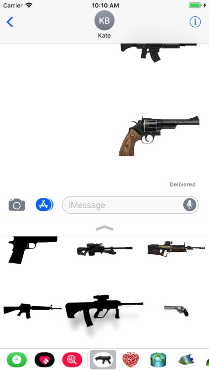 Guns Stickers for iMessage