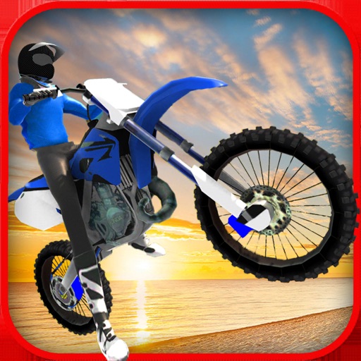 Top Stunt Bike Racer Beach Sim icon