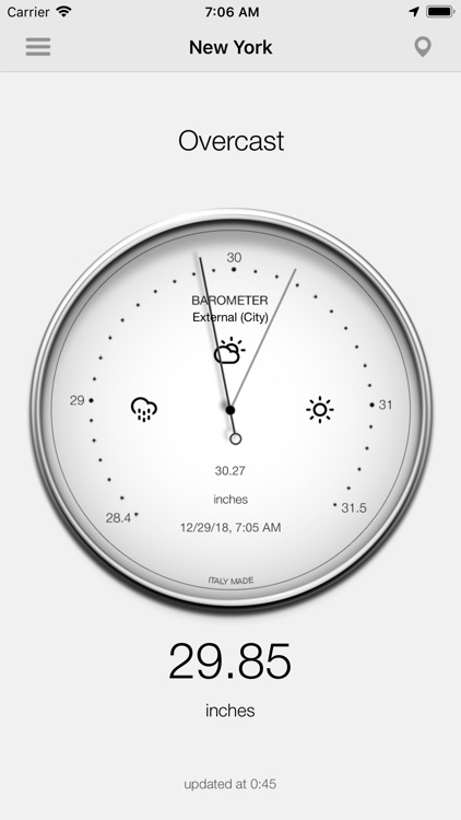 Barometer-Atmospheric pressure