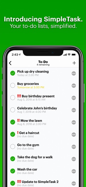 SimpleTask: Organize your life