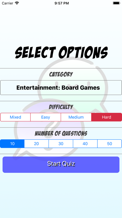 React Trivia Game screenshot 2