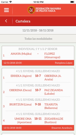 Fed. Navarra de Pelota Vasca(圖4)-速報App