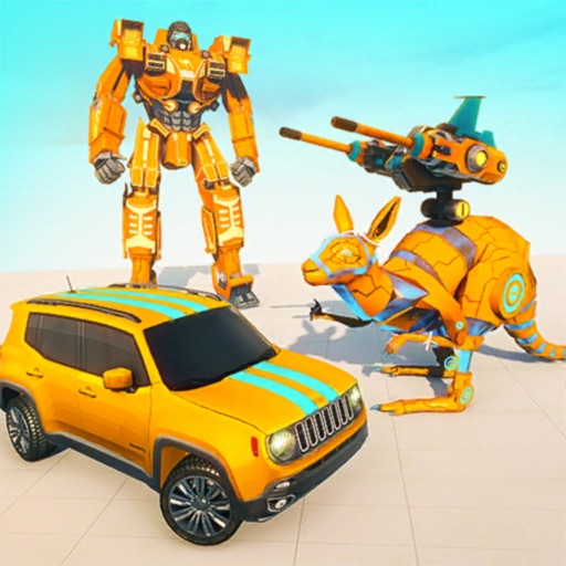 Kangaroo Robot Car Transform icon