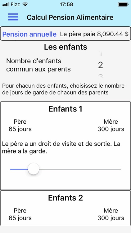 Pension Alimentaire QC 2015-19 screenshot-4