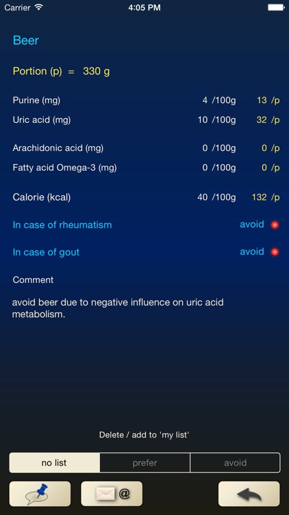 Purine-kcal-Rheumatism