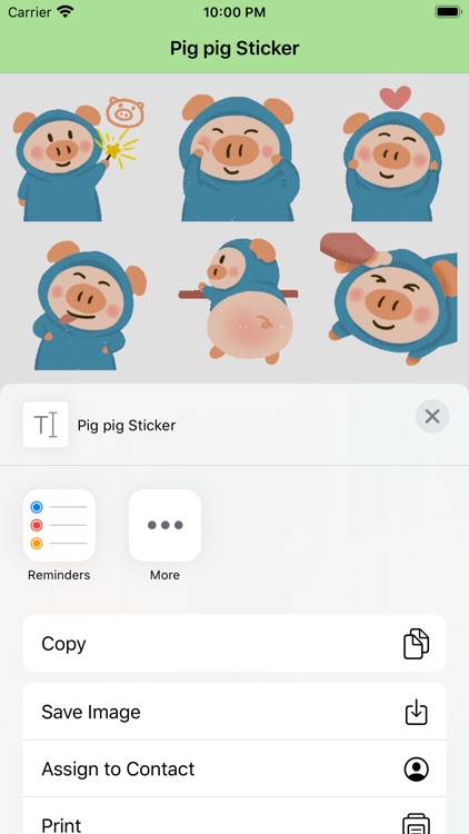 Pig pig Sticker screenshot-3