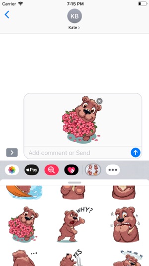 BearMoji - Cute Bear Stickers(圖6)-速報App