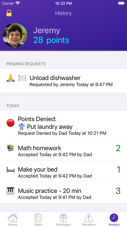 Privilege Points Chore Tracker screenshot-3