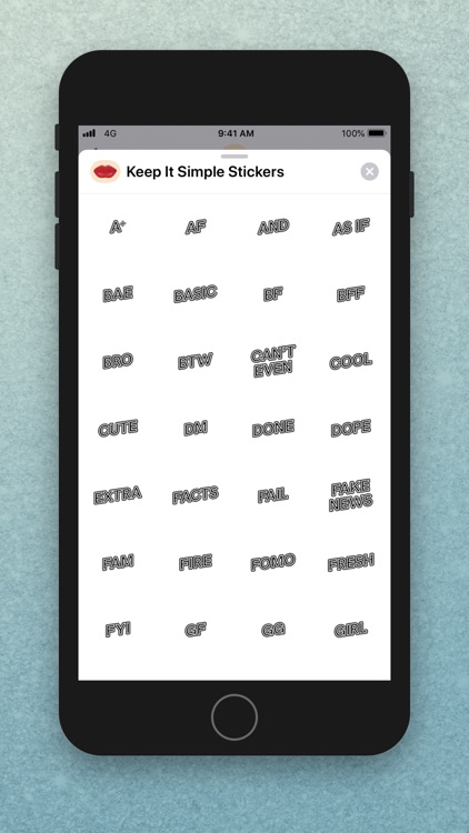 Keep It Simple Stickers