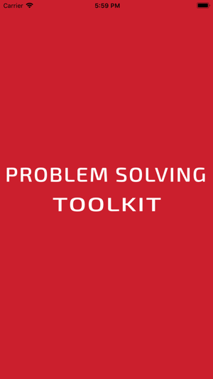 Problem Solving Toolkit