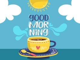 Good Morning Coffee Stickers