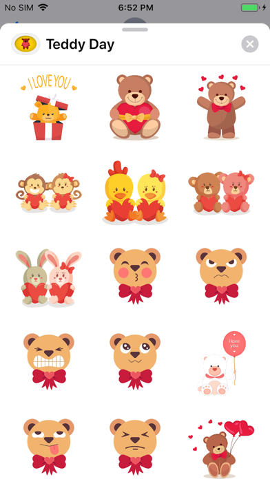 How to cancel & delete Teddy Day Stickers from iphone & ipad 2