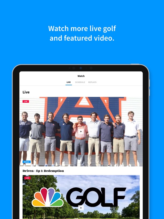 Golf Channel iPad app afbeelding 2